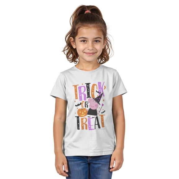 Girls Peppa Pig Halloween Trick-Or-Treat T Shirt