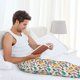 thumbnail image 5 of Balery Travel Elements Pantalones de pijama para hombre, pijama ultraligero, pantalón de descanso-Small, 5 of 6