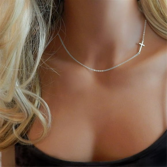 UP to 65% Off SMihono Necklaces for Women's Golden Cross Necklace Ordinary Creative Retro Sweater Chain