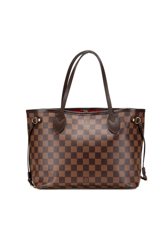 Pre-Owned Louis Vuitton Damier Neverfull PM Tote Bag, Handbag N41359, Ebene Brown... (Good)