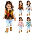 thumbnail image 5 of Gibobby Chaqueta de invierno para niñosNiños pequeños, niñas, abrigo de invierno, chaleco, prendas de vestir cálidas, Color rosa y para ropa de bebé(Rosa, 12-18 Meses), 5 of 5