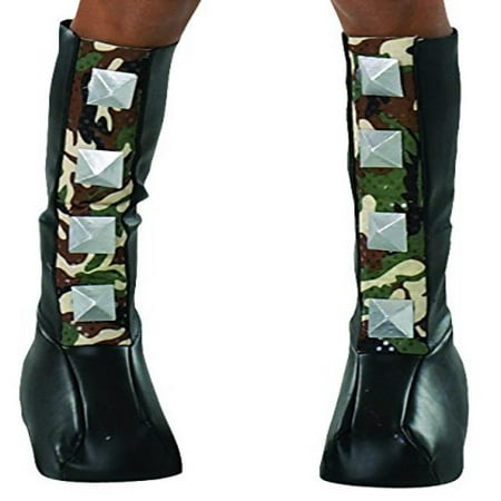 Rubie's Costume Drama Queens Spiked Camouflage Boot Tops