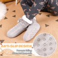 thumbnail image 5 of Minzimin Kids Boys Girls Fuzzy Slipper Socks Soft Warm Thick Fleece lined Christmas Stockings For Child Toddler Winter Home Socks, 5 of 6