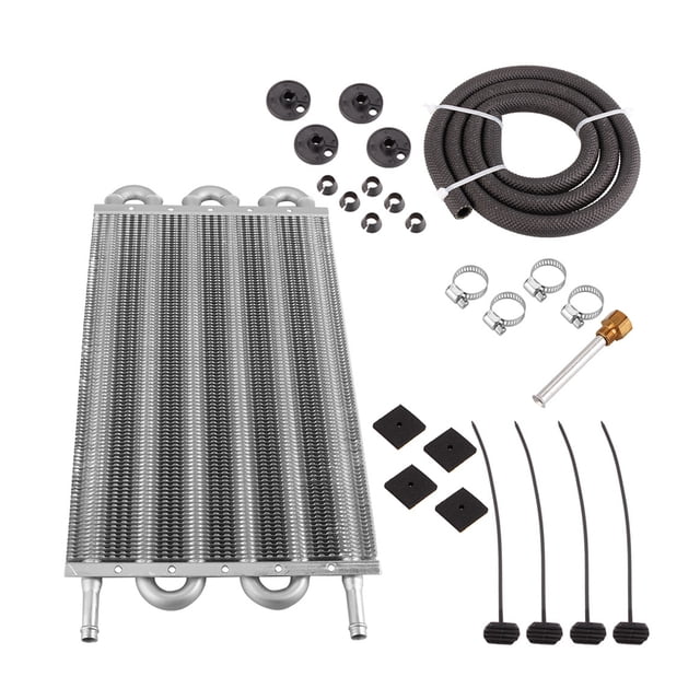TFixol High-Performance Aluminum Alloy Car AC Tubular Condenser - 6-Row Design, Silver Finish, Compact & Energy-Efficient for Easy Installation