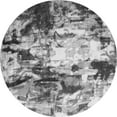 thumbnail image 1 of Ahgly Company Indoor Round Abstract Gray Contemporary Area Rugs, 7' Round, 1 of 1
