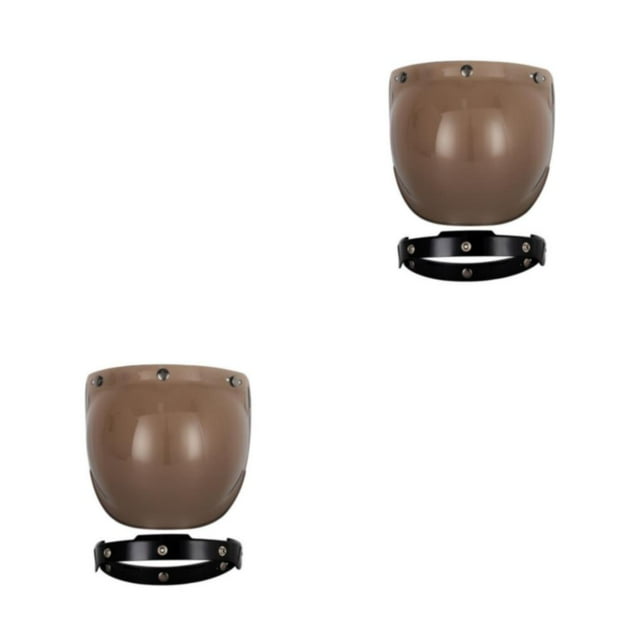 Decodeary Visors Materials For Clear Easy To Carry Vintage Light brown black 2Set