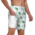 thumbnail image 3 of Picia Turtle pattern Mens Swim Trunks with Compression Liner Stretch Beach Shorts Quick Dry with Zipper Pockets No-Chafing Board Shorts-3X-Large, 3 of 9