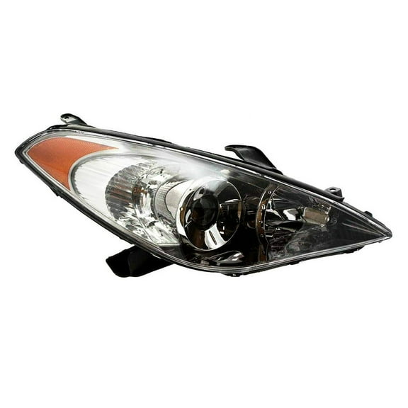 New Right Passenger Headlight Compatible with 2004-2006 Toyota Solara SE Sport SLE 2.4L 3.3L 2-Door Coupe Convertible FWD Halogen Clear With Bulbs DOT SAE 81110-AA080 81110AA080 I4 V6