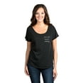 thumbnail image 2 of See Ya Later Alligator Women's Fashion Slouchy Dolman T-Shirt Tee Heather Black 2X-Large, 2 of 4