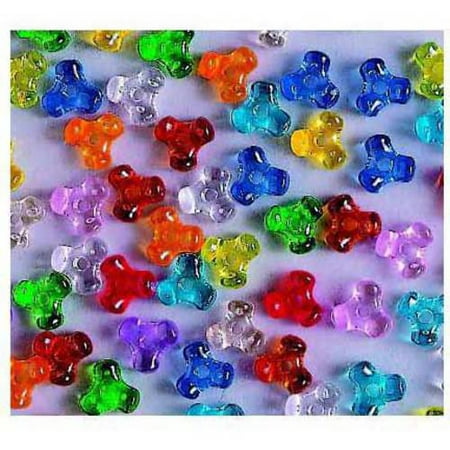Chenille Color Chenille Kraft Plastic 3-Sided Tri-Bead Assortment, 0.43