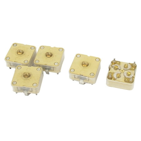 444HF 20pF*2 Medium Variodence Radio Parts Adjustable Variable Capacitor 5pcs