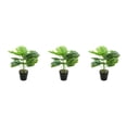 thumbnail image 3 of Cateissary Plantas falsas en macetas de tortuga ABS, hojas artificiales de bajo mantenimiento para el hogar y la Oficina, flores falsas JH5477 Type1 NO1, 3 of 6