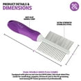 Poodle Pet Stainless Steel DoubleSided Dog & Cat Grooming Comb