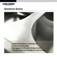 thumbnail image 4 of Houzer Glowtone 25 in Stainless Steel Topmount 3-hole Single Bowl 9 in Deep Kitchen Sink - 2522-9BS3-1, 4 of 5