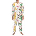 thumbnail image 3 of Fotbe Cute Baby Dinosaurs Pijama de Hombre con Estampado de Manga Larga, Conjunto de 2 Piezas, Ropa de Dormir Suave y Cómoda con Bolsillos-Medium, 3 of 7