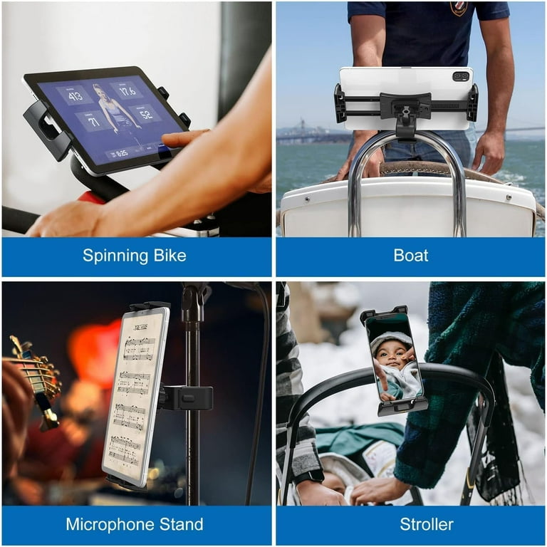 Exercise Bike Tablet Holder,Treadmill Exercise Gym Tablet Mount