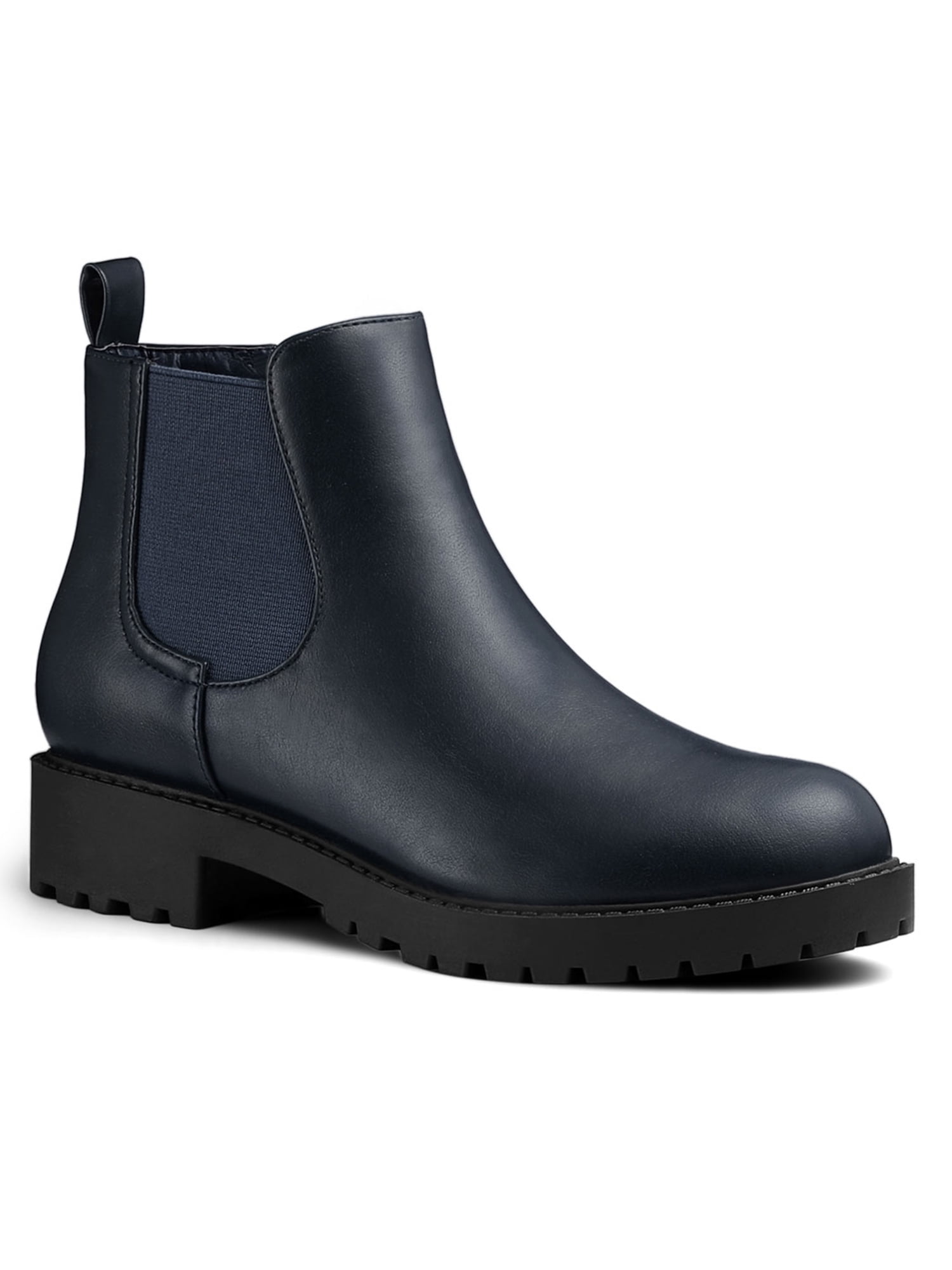 navy chelsea ankle boots