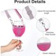 thumbnail image 5 of 4-pack Wine Glass Holders for Hanging, Wine Glass Holders for Hanging, Cup Holders, Festival Wine Glass Holders for Christmas, Birthday, Wedding (pink) xc, 5 of 5
