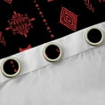 thumbnail image 4 of Feelyou Cat Black Out Curtains, Black Red Boho Aztec Curtains Pack of 2 (42x63 Each), 4 of 6