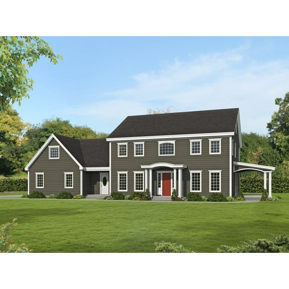 001-3431: Traditional 4 Bed, 3 Bath Luxury Home Plan, 3307 Sq Ft: Full Blueprints with License to Build by Home Plan Marketplace - Lesuto