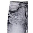 thumbnail image 6 of X RAY Men's Denim Shorts Frayed Hem Slim Look Stretch Jean Short for Men, Ripped Holes, 6 of 7
