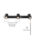 thumbnail image 5 of Globe Electric 22" 3-Light Minimalist Matte Black Plug-in Track Lighting, 5 of 8