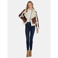 thumbnail image 2 of Madden NYC Women's and Women's Plus Faux Shearling Moto Jacket, 2 of 5