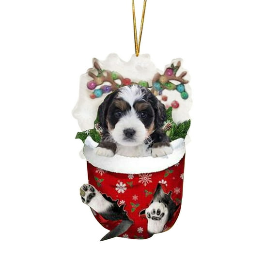 FFENYAN Gift ny Christmas Tree Decorations Suitable For Dogs Gifts For Dog Lovers Christmas Decorations Lovely Stockings Dog Christmas Tree
