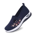 thumbnail image 6 of YOUYEDIAN Orthopedic Shoes for Women Arch Support Nurse Shoes Wide Slip on Non Slip Volleyball Shoes Mesh Stretch Comfortable 2026 New Foam Shoes (Blue), 6 of 6