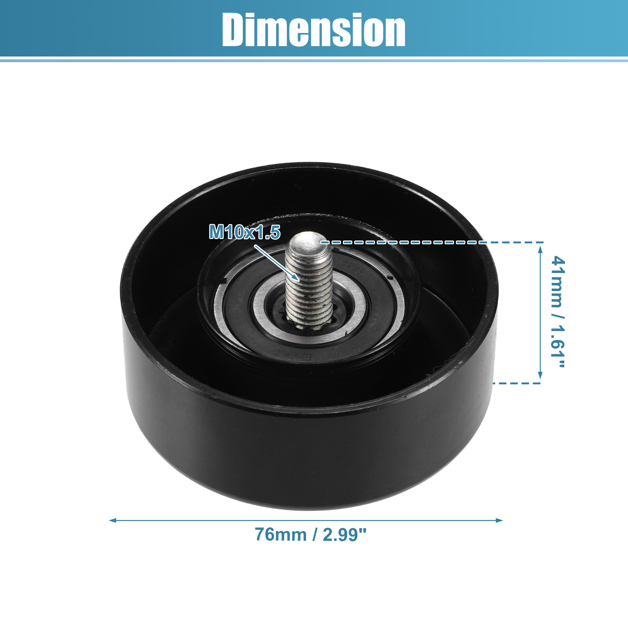 Drive Belt Tensioner Assembly Accessory Idler Pulley No.68027603AA for Jeep Wrangler 2009-2010 2007