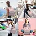 thumbnail image 5 of Lovevook Laptop Bag 15.6", Women Work Computer Bag Teacher Nurse Backpack Purse with USB, Waterproof Travel Backpack College Bookbag, 5 of 7
