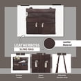 thumbnail image 6 of Leatherboss Leather Women Travel Cross Body Bag Shoulder Bag 5 Pocket Organizer Handbag, 6 of 6