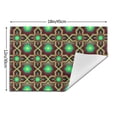 thumbnail image 3 of XMXY Woven Placemats Set of 6 PCS, Bright Brown Bronze Green Table Mats Washable Heat Resistant Placemats, 3 of 6