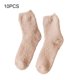 thumbnail image 5 of Minnieouse Calcetines de textura Extra gruesos y elásticos de 10 piezas para todas las formas de los pies superficie lisa resistente al desgaste Medias Caqui, 5 of 6