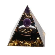 5cm Orgonite Pyramid for Positive Energy Healing Crystal Pyramid Meditation Orgonite Pyramids Chakra Zodiac Energy Generator Libra