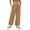 Yellow, variant on Cotton and Linen Casual Pants for Womens Plus Size Solid Color Pocket Elastic Waist Loose Casual Wide Leg Pants Up to 65% off!