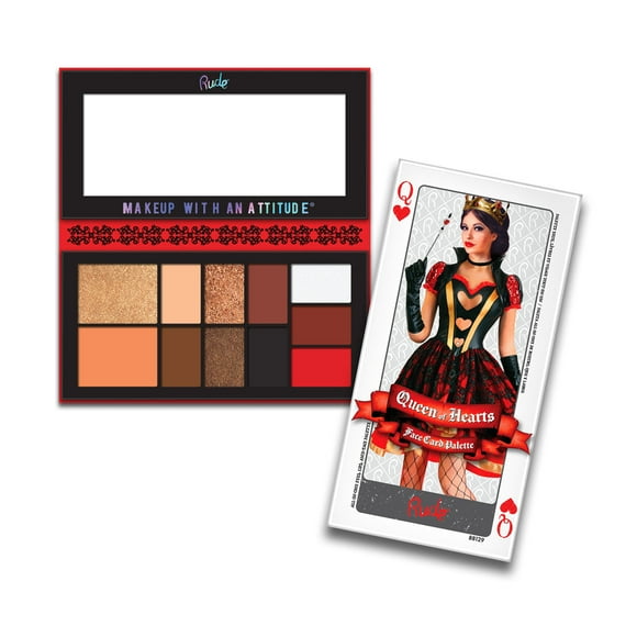 RUDE Face Card Palette, Queen of Hearts