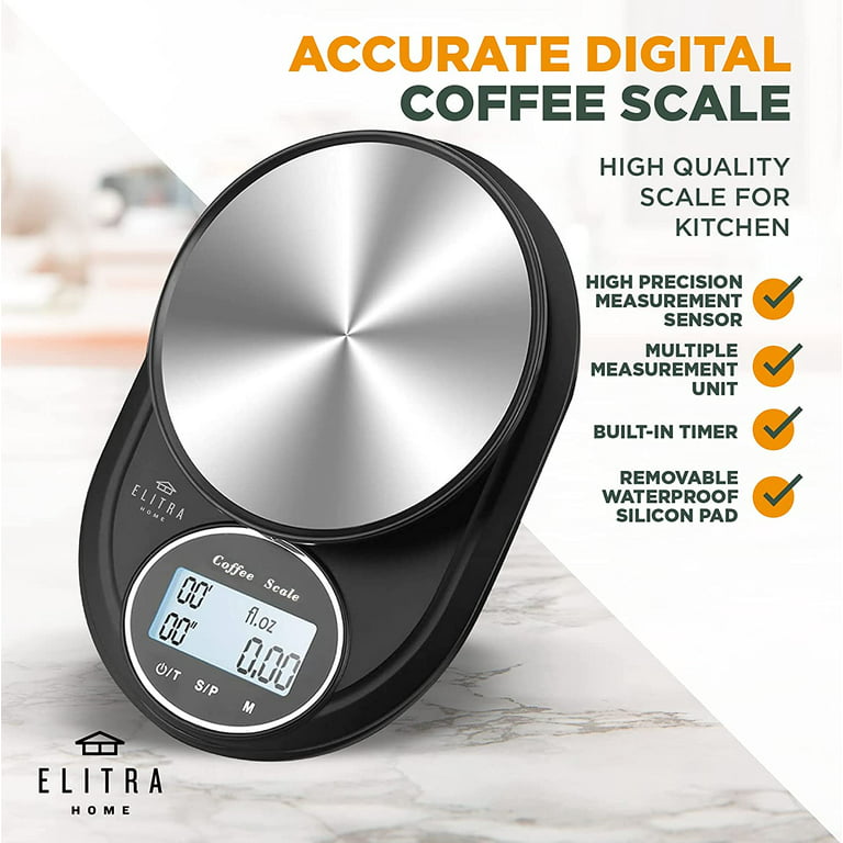 2.0 Digital Kitchen Scale LED Display Professional Electronic Espresso Coffee  Scale Automatic Shutdown Home Barista Accessories - AliExpress