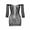 Black, variant on Womens Lingerie Long Sleeve Mesh Wrap Hip Slim Sexy Coat Lingerie Green One Size
