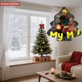 thumbnail image 3 of Stylish Metal Hanging Christmas Tree Wind Spinner - Colorful Baubles & Striped Ornament Design for Festive Yard & Garden Decor, 3 of 7