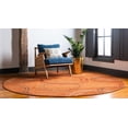 thumbnail image 3 of Rugs.com Equinox Collection Rug – 3' 3 Round Terracotta Low Rug Perfect For Kitchens, Dining Rooms, 3 of 9