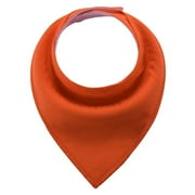 High Quality Baby Cotton Bibs Soft Solid Color Kids Bandana Bibs Newborn Baby Burp Cloths Feeding Scarf Baby Bed Accessories Orange-red One size for 1 to 3T