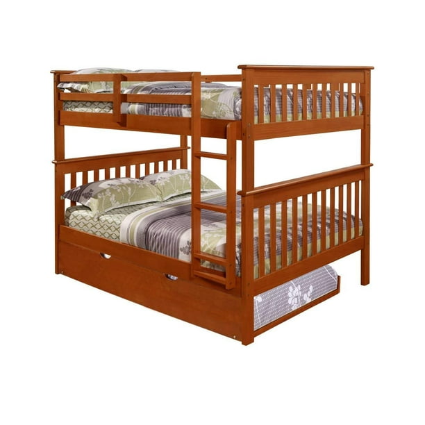 Donco Kids Mission Bunk Bed Light, Twin Bunk Bed With Trundle Plans Uk