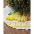 thumbnail image 2 of Pineapple Christmas Tree Skirt 36 Inches Large Christmas Skirt Tree, Watercolor Summer Pineapple Fruits Tree Skirt Christmas Decorations for Fireplace Party Holidays Indoor Outdoor, 2 of 7