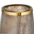 thumbnail image 6 of Elegant Metallic Glass Vase - Tall Glam Decorative Centerpiece with Aluminum Accent for Home, Office, Bedroom & Living Room - 24" Gold, 6 of 13
