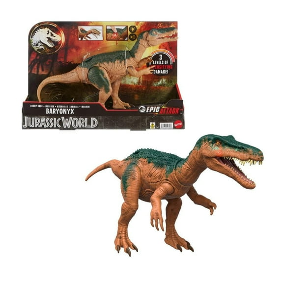 Dinosaurio de Juguete Jurassic World Epic Attack Mordida Baryonyx