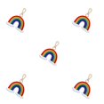 thumbnail image 2 of Qarigey Llaveros de arcoíris tejido, accesorio de moda artesanal, llavero, decoración artesanal, bolso tejido, colgante, regalo de joyería, Type1 NO1 Qarigey CBP332271, 2 of 5