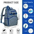 thumbnail image 3 of Polka Leopard Print Student Backpack for Students Bookbag Cheetah Pattern Lightweight Travel Bag Animal Spot Design Chest Strap Back to School Bag, 3 of 6