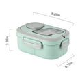 thumbnail image 3 of Foqnuq Stainless Steel Insulated Bento Box, Layered Portable Lunch Container, Compartmentalized Food Storage with Spoon for Work, Outdoor Camping, and Travel, 3 of 8