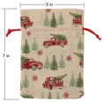 thumbnail image 3 of Holiday Time 5 Count Multi Color Fabric Bags Truck Pattern with Drawstring 5" by 7" for Xmas Package Storage, 3 of 6